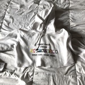 Cropped Travis Scott Astroworld Hoodie
